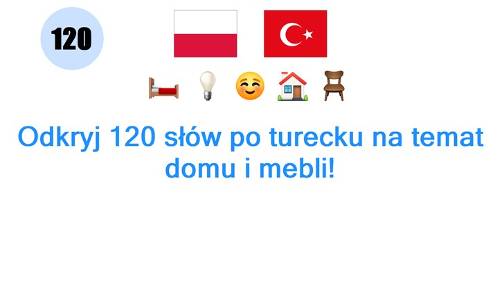 Odkryj 120 słów po turecku na temat domu i mebli!